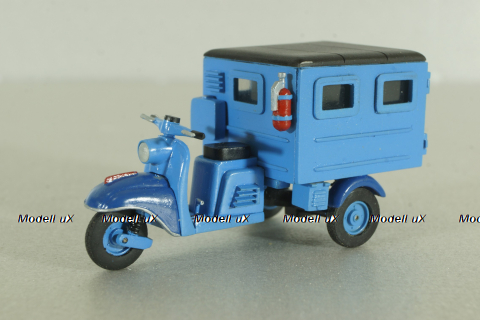 ТГ-200 Тула мотороллер с будкой 1959г, синий, Артель "Universal" 1:43 