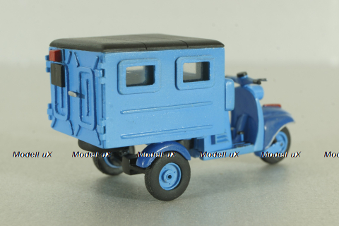 ТГ-200 Тула мотороллер с будкой 1959г, синий, Артель "Universal" 1:43 