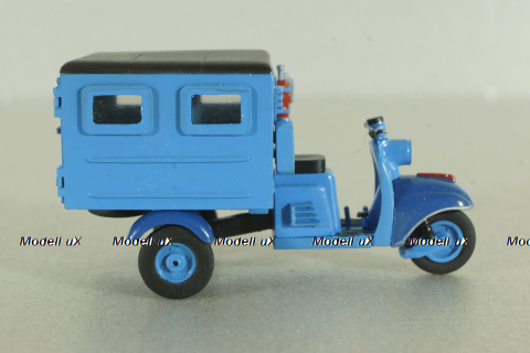 ТГ-200 Тула мотороллер с будкой 1959г, синий, Артель "Universal" 1:43 