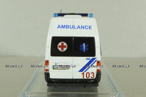 Ford Transit LWB high roof 2000, медицинский, Конверсия 1:43