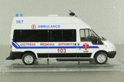Ford Transit LWB high roof 2000, медицинский, Конверсия 1:43