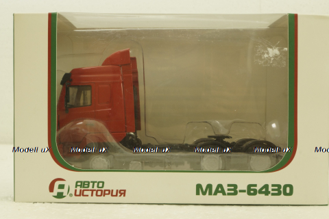 Маз-6430 тягач, красный, АвтоИстория 1:43