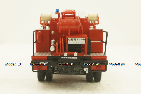 Berliet GLC 28 4x4, fire department, Hachette 1:43