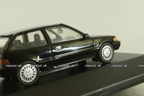 Honda Civic 1987, black, T9P-10004, Triple 9 1:43 Уценка!