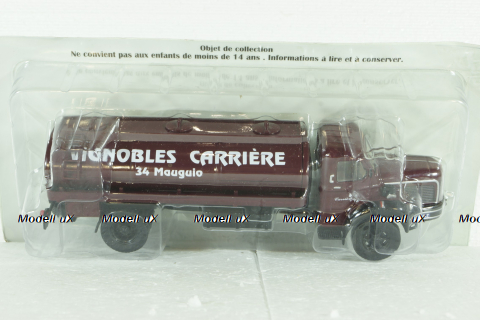 Berliet GLM10B M3 6X4 TANKER TRUCK PINARDIER 3-ASSI 1955, Berliet Collection, Hachette 1:43