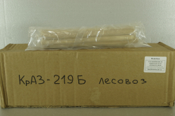 Краз-219Б лесовоз, оранжевый, с бревнами Modellux 1:43