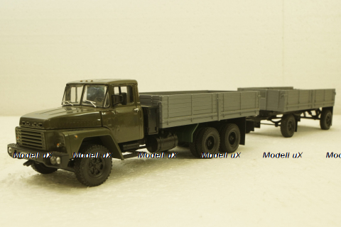 Краз-260 с прицепом, хаки, (НАП) Конверсии 1:43
