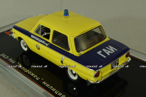 Заз-966 Запорожец,  Милиция, Гаи, желтый, TruckTyr 1:43