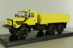 Урал-55223 с/х самосвал с трехсторонней разгрузкой, желтый, TruckTyr 1:43