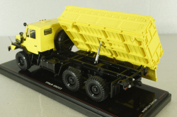 Урал-55223 с/х самосвал с трехсторонней разгрузкой, желтый, TruckTyr 1:43