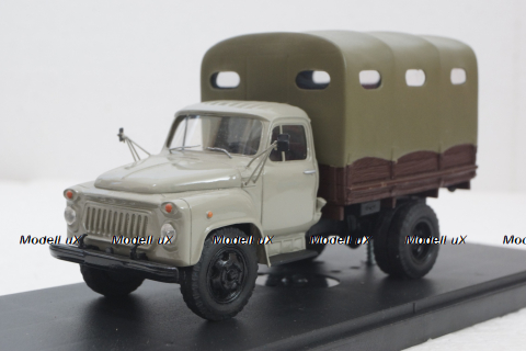 Газ-52 тент серо/коричневый, Херсон Моделс 1:43