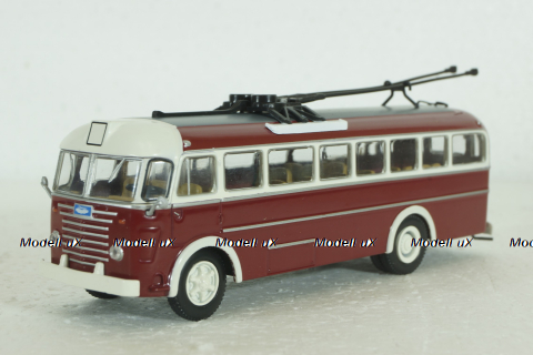 Ikarus 60T, троллейбус  red,  Kultovni Autobusy Minule Ery 1:72