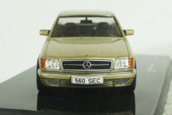 Mercedes 560 SEC Coupe (C126) 1981 golden, CLC537, IXO 1:43  
