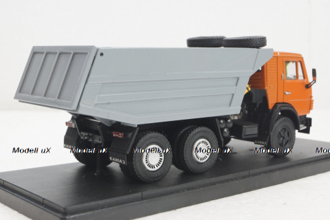 Камаз-5511, самосвал, оранжевый/серый, Конверсия 1:43