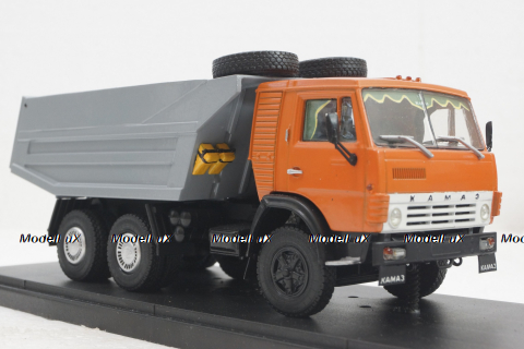 Камаз-5511, самосвал, оранжевый/серый, Конверсия 1:43