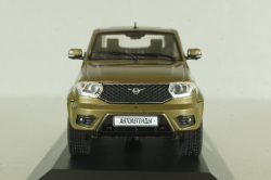 Уаз-23632 пикап 2008, коричневый, ALN003, Автолегенды. Новая эпоха №3, 1:43