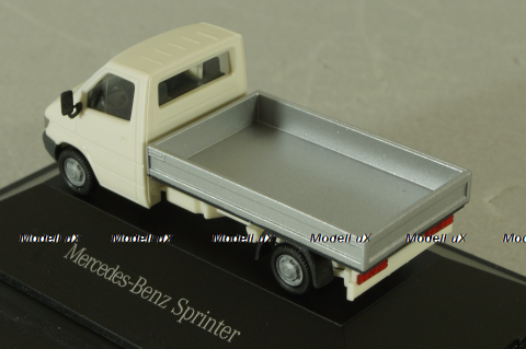 Mercedes Sprinter truck (W901) 1995, white/grey, B66000031, Herpa 1:87