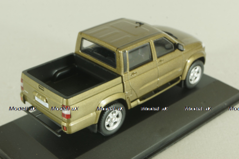Уаз-23632 пикап 2008, коричневый, ALN003, Автолегенды. Новая эпоха №3, 1:43