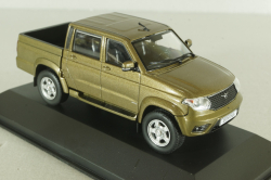 Уаз-23632 пикап 2008, коричневый, ALN003, Автолегенды. Новая эпоха №3, 1:43