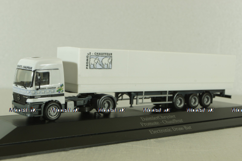 Mercedes Actros 1853 Planensattelzug 2/3 "Promote Chauffeur", B66000283, Herpa 1:87 