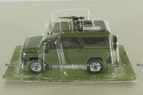 Уаз-3153Г (ТС-3132) Гусар 2013, хаки,  AUNS007, Автолегенды, Уаз на службе №7, 1:43