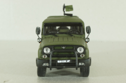 Уаз-3153Г (ТС-3132) Гусар 2013, хаки,  AUNS007, Автолегенды, Уаз на службе №7, 1:43
