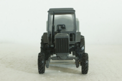МТЗ-80, Беларусь, трактор с прицепом, серый, Агат 1:43