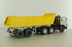 МАЗ-6422 (ранний) с п/прицепом самосвалом МАЗ-9506-20  1990, серый/желтый, Автоистория 1:43