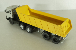 МАЗ-6422 (ранний) с п/прицепом самосвалом МАЗ-9506-20  1990, серый/желтый, Автоистория 1:43