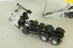 МАЗ-6422 (ранний) с п/прицепом самосвалом МАЗ-9506-20  1990, серый/желтый, Автоистория 1:43