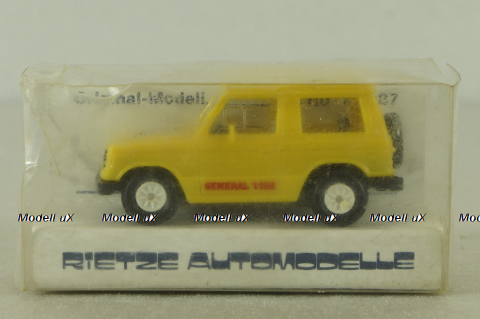 Mitsubishi Pajero "General Tire", yellow, 30350, Rietze  1:87