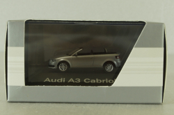Audi A3 Cabriolet (8P), 2006 Silver, 501.08.033.12, Herpa 1:87