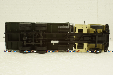 Краз-250 борт бежевый/зеленый 1977, Н204, Наш Автопром 1:43