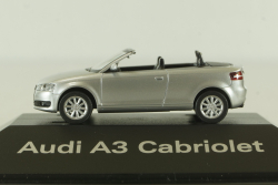 Audi A3 Cabriolet (8P), 2006 Silver, 501.08.033.12, Herpa 1:87