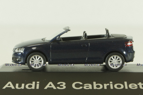 Audi A3 Cabriolet (8P), 2006 blue, 501.08.033.22, Herpa 1:87