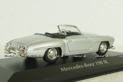 Mercedes 190 SL (W121) 1955, silver, 940033130, Maxichamps 1:43