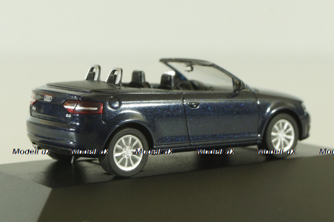 Audi A3 Cabriolet (8P), 2006 blue, 501.08.033.22, Herpa 1:87