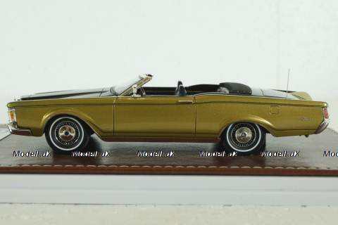 Lincoln Continental Mark III Convertible (1971), black/gold, GIM011A, GIM 1:43