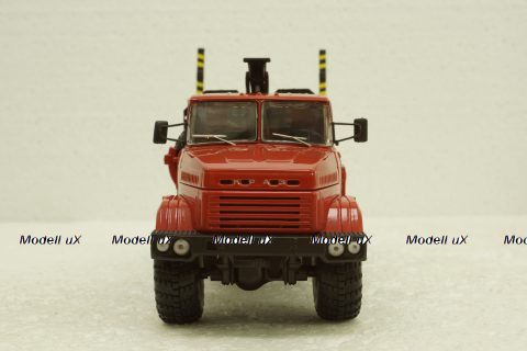 Краз-64372 лесовоз красный, Н731, Наш Автопром 1:43