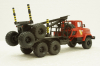 Краз-64372 лесовоз красный, Н731, Наш Автопром 1:43