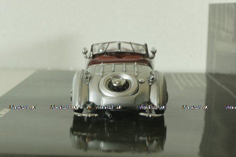 Horch 855 Special Roadster 1936, silver/red, 436014300, Minichamps 1:43