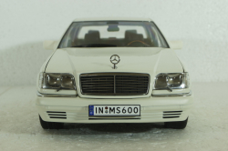 Mercedes S600 (W140), 1994 white, MM140WT, Mission Model 1:18