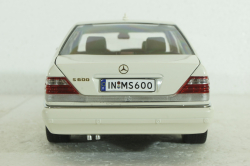 Mercedes S600 (W140), 1994 white, MM140WT, Mission Model 1:18