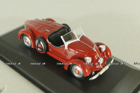 Mercedes 150 Sport Roadster 1935, red, MBOMS017, Mercedes-Benz Offizielle Modell-Sammlung #17, Altaya 1:43