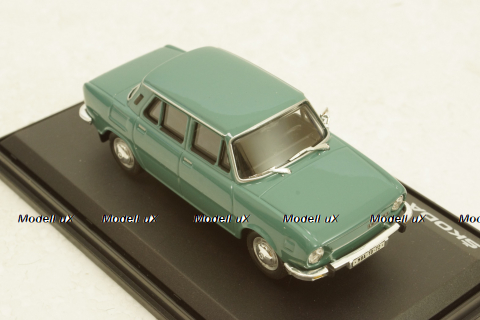Skoda 110L, green, 143ABS701HE, Abrex 1:43