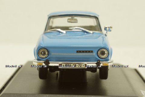 Skoda 110L, blue, 143ABS701LD, Abrex 1:43