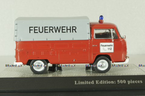 Volkswagen T2a  Pritsche Feuerwehr 1967, Premium Classixxs 1:43
