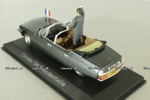 Citroen SM Presidentielle Jacques Chirac, 1995, grey, 158706, Norev 1:43