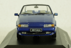 Volvo 480 Turbo Cabriolet 1990 blue, AVC023, Atlas Volvo Collection, 1:43