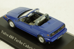 Volvo 480 Turbo Cabriolet 1990 blue, AVC023, Atlas Volvo Collection, 1:43